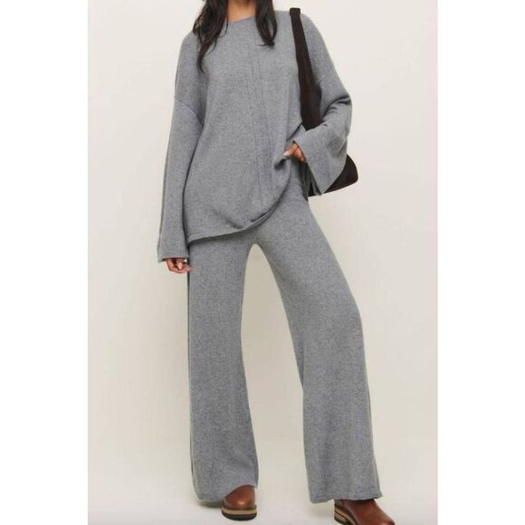 Reformation Kacey Musgraves Silver Lining Cashmere Sweater M NWT - Picture 1 of 11